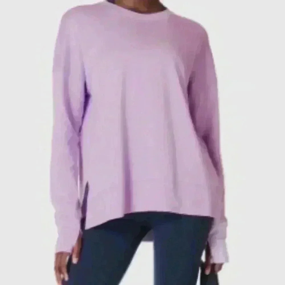 Sweaty Betty London Lilac Aster After Class Oversized Sweatshirt Size XS
